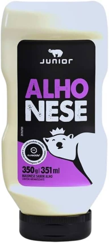 Maionese De Alho Alhonese Junior Kerry Frasco 350g