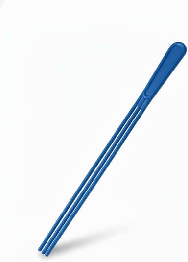 Zaidan’s Baqueta Tripla para Tamborim 3 Hastes – Nylon resistente, 37 cm, 25 g – Para samba, ensaios e shows Percussão – Cores: vermelho, azul, preto, verde (Azul)