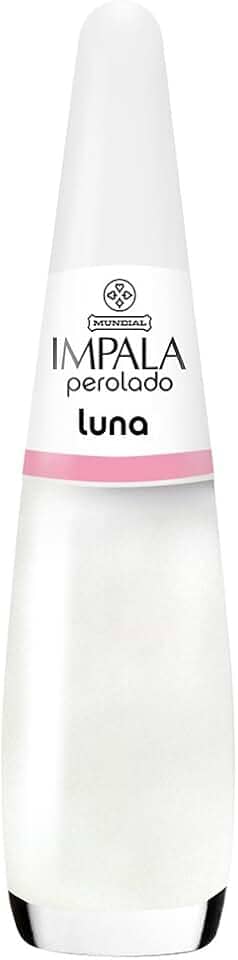 Esmalte Perolado Luna, Impala Cosmeticos, Branco