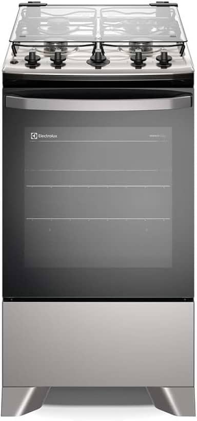 Fogão Electrolux 4 bocas Efficient com PerfectCook Prata (FE4IS) Bivolt