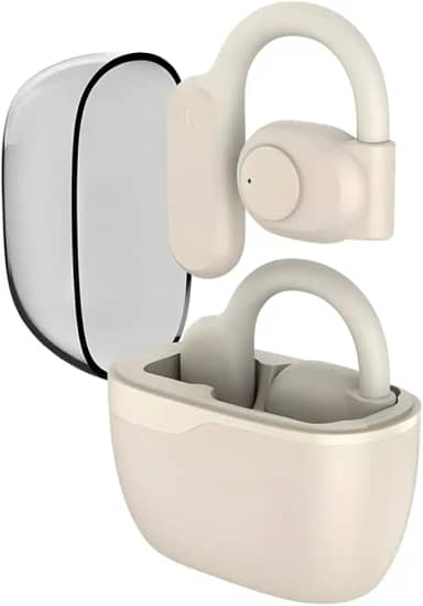 Fone de Ouvido Condução Óssea TWS cancelamento de ruído, Bluetooth 5.2, 35H, IPX5 à prova d'água - Compatível com Apple, iPhone 15 14,13,12,11 (Pro, Pro Max)/XS/XR/XS/X/8 (Plus), iWatch PEI853