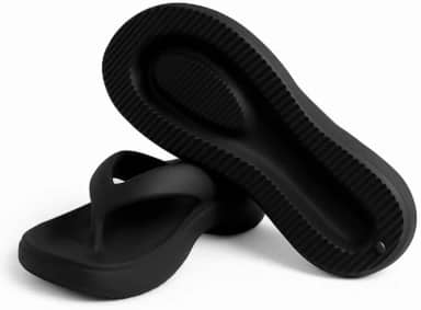 CORFLY Chinelo de dedo Sandália Feminina EVA Macio Ortopédico Nuvem Anabela Anti Chulé Confortável