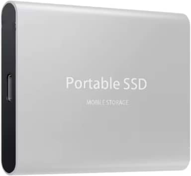 2 TB - Disco de Memória Flash SSD Portátil para Laptop, Desktop, Celular, TV e outros. Tipo-C USB 3.1, SSD Externo M.2 de Alta Velocidade, Disponível em Capacidades 500 GB a 256 TB (Prata, 2, TB)