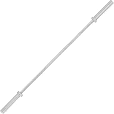 Barra Maciça Olímpica Supino Reto 1,2m Com 2 Prisilhas Para Segurar Anilha