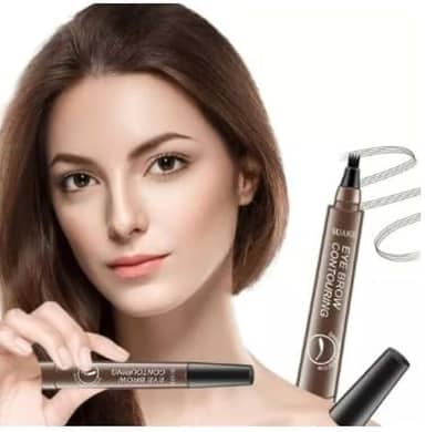 Caneta Para Sobrancelha Fio A Fio Cor Marrom Para Maquiagem Microblading Tatoo Cor 2 Marrom Escuro