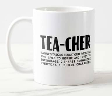 Caneca Professor Inglês Teacher Significado