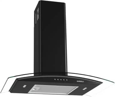 Coifa Nardelli de Parede Clean Vidro Curvo Black 70cm