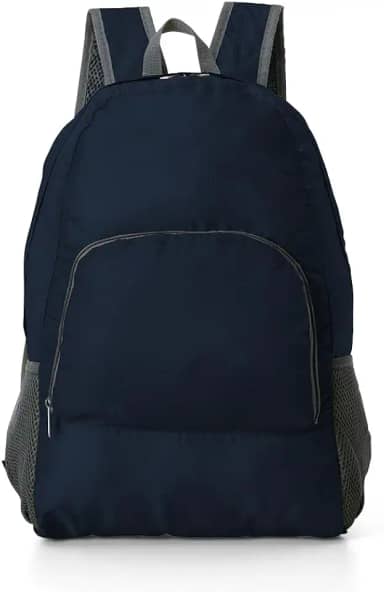 Mochila Dobrável 21L Em Nylon Impermeável Compacta