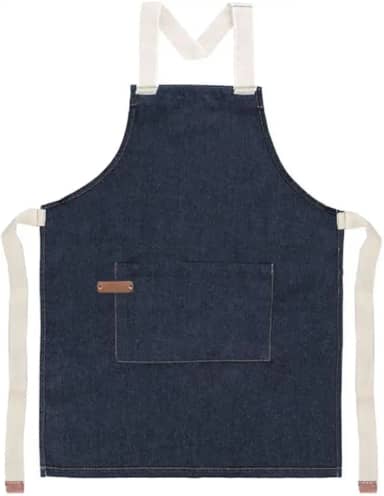 Avental Infantil Jeans Azul Alça Algodão Cru Cozinha Artes