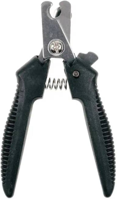 Alicate para Cortar Unhas de Animais de Estimação Pet, Gato, Cachorro, 12 cm, Vermelho ou Preto (Preto)