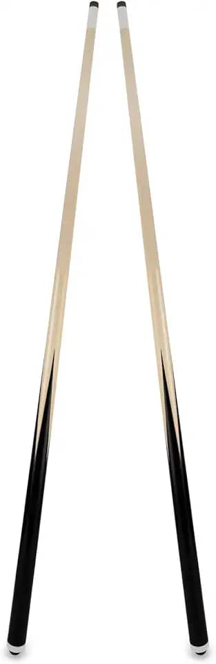 2 peças de taco de sinuca de 147 cm com cor café e ponta de couro de 13 mm peso 567 g (cor café 147 cm conjunto de 2/conjunto de 4/conjunto de 6 567 g)