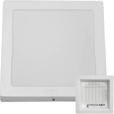 Painel Plafon Luminária De Led Quadrado Sobrepor 24w Bivolt Cor branco frio 6500k
