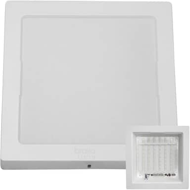 Painel Plafon Luminária De Led Quadrado Sobrepor 24w Bivolt Cor branco frio 6500k