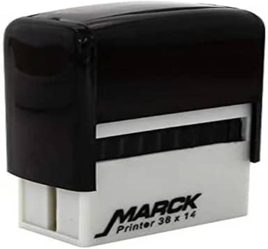 Carimbo Automático, Carbrink, Autoentintado, Lançado, Preto, 38x14 mm