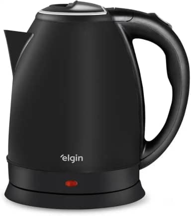 Chaleira Elétrica Elgin Inox Preta - Jarra sem Fio Desligamento Automático 220v