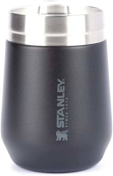Stanley - Copo Térmico Everyday, 296ml, para Bebidas Quentes e Frias com Tampa, Aço Inoxidável, Matte Black