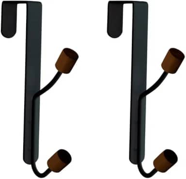Oikos - Conjunto de Cabides Verticais com Gancho para Porta 2 Peças