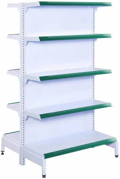 Gôndola Prateleira Supermercado 5 Níveis 40x30 New Plus 1,70 Central Inicial Verde Sa Gôndolas