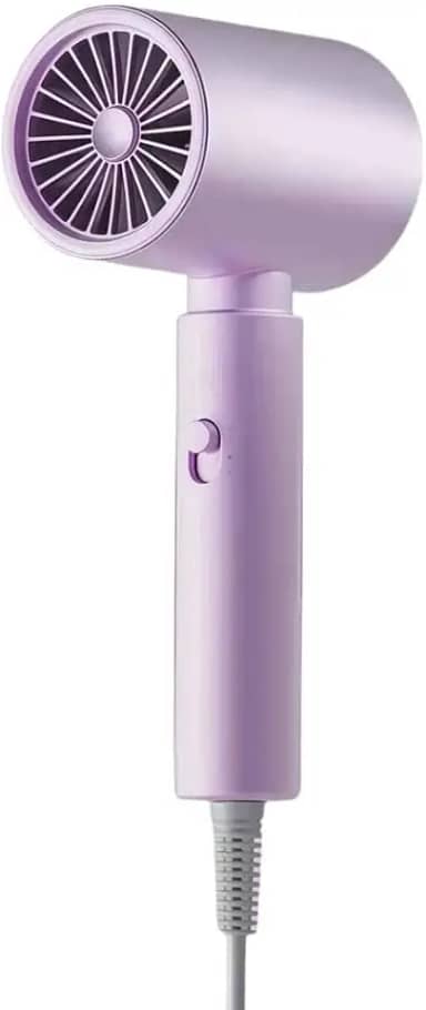 Secador De Cabelo Iônico, Secagem Rápida E Fácil De Transportar Para Viagens E Uso Doméstico (roxo)