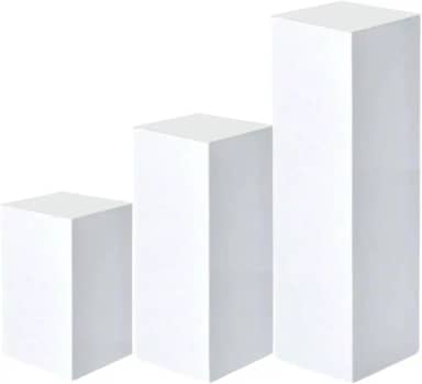 Kit 3 Tablado Expositor Vitrine Multiuso Cubos Para Lojas Festas E Fotos