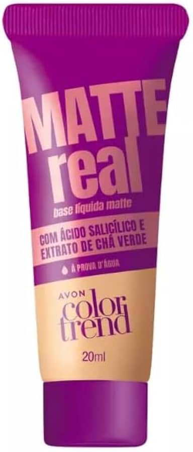 Base Líquida Matte Real Color Trend 140Q - A Prova D'água - Avon
