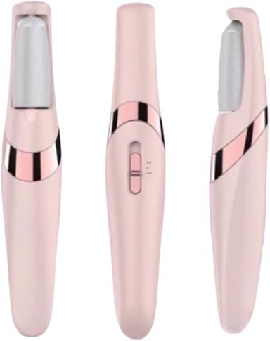Lixa de Pe Eletrica com Bateria Recarregavel e Controle de Velocidades Removedor de Calos para Pés Recarregável Com Lixa Extra Portatil Spa dos Pes Raspador de Pes (Rosa)