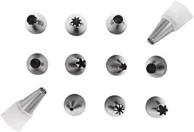 Bicos para Confeitar 12 Peças Metal