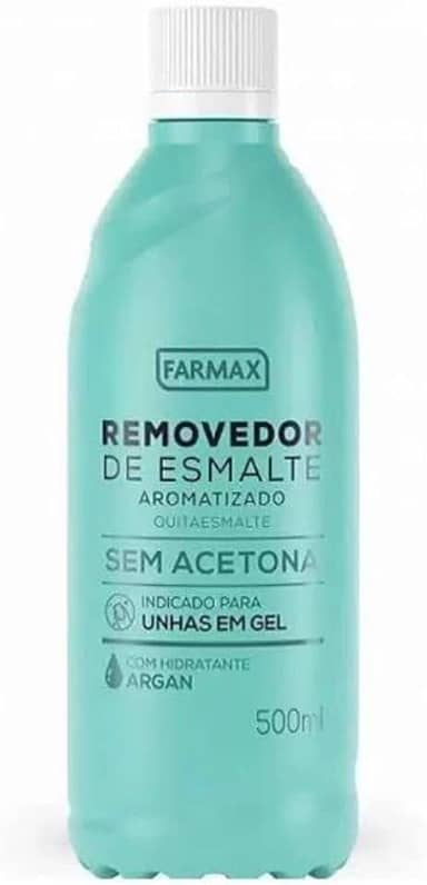 Farmax Removedor Esmalte Sem Acetona Argan 500 Ml