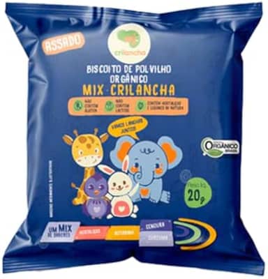 Biscoito de Polvilho Mix Vegano Orgânico Crilancha 20g