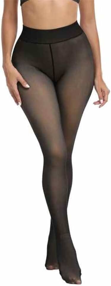 Meia-Calça Térmica Feminina Translúcida com Forro de Lã Peluciada – Conforto, Estilo e Proteção no Inverno