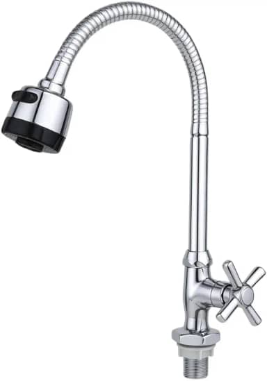 Torneira de Cozinha com Bica Flexível e Arejador Duplo – Torneira Misturador