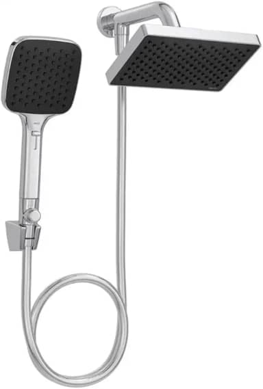 Chuveiro De Parede Quadrado Com Desviador Flex Cromado - Deca