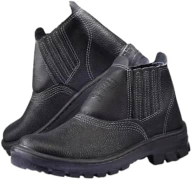 Bota Botina Epi Calçado Unissex Couro Segurança P/trabalho Monodensidade CA (41)