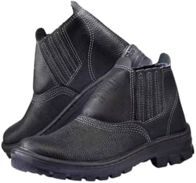 Bota Botina Epi Calçado Unissex Couro Segurança P/trabalho Monodensidade CA (43)