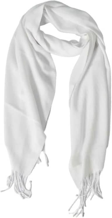 Echarpe Feminina Lisa com Franja em Viscose 180x70cm Acessório Versátil e Sofisticado para Outono Inverno e Meia Estação