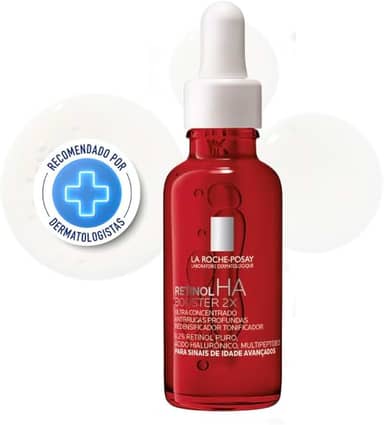 La Roche-Posay, Sérum Antirrugas Profundas, Retinol HA Booster 2x, Com Duplo Retinol Puro + Ácido Hialurônico, 15ML