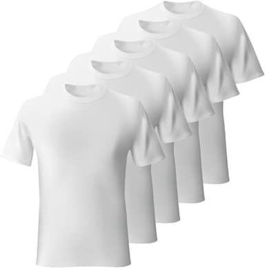 Kit 5 Camisetas Masculina Algodão Lisas Básicas Manga curta Bensmat