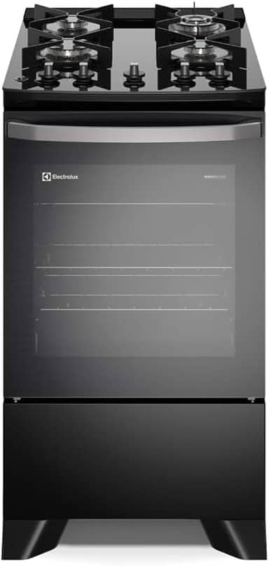 Fogão Electrolux 4 bocas Efficient com PerfectCook Preto (FE4GP) Bivolt