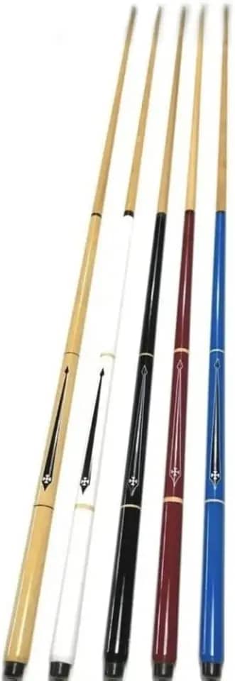5 Tacos De Bilhar/Sinuca Cruz De Malta Profissional Snooker Bilhar + 5 Giz
