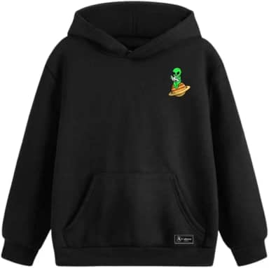 Blusão Moletom Canguru Saturno Et Infantil Personalizado com Capuz e Bolso