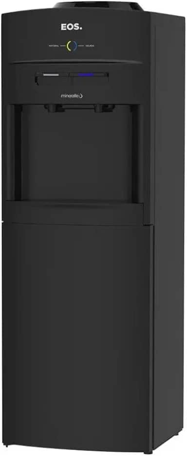 Bebedouro de Coluna para Garrafão Compacto Eos Mineralle Compressor Preto Ebc05pc 220v