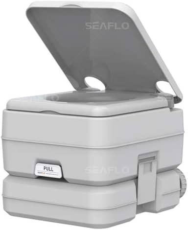 SEAFLO Vaso sanitário portátil para trailers, barco e acampamento (2,6 galões)