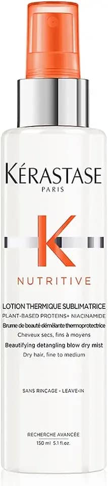 Kérastase Protetor Térmico Nutritive Lotion Thermique Sublimatrice, Para Cabelos Secos e Finos, Spray Desembaraçante, Porteção Térmica de até 230°C, 150ml