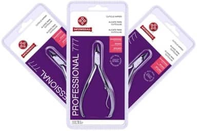 Kit Com 3 Alicate De Cutícula Mundial 777 Inox Moderno Aço Inoxidável Prata