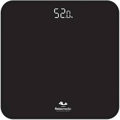 Balança Corporal Digital De Banheiro Ônix 180kg - Relaxmedic