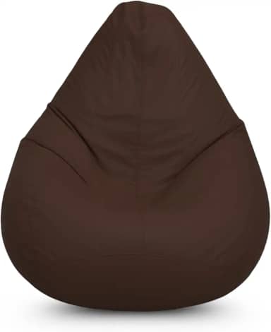 Puff Pera Vazio Gigante Eventos Decoração Quarto Sala Almofadão Conforto (Marrom)