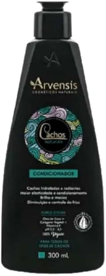Arvensis – Condicionador Cachos Naturais 300ml | Hidratação, Definição, Brilho, Fórmula Vegana, Para Cachos