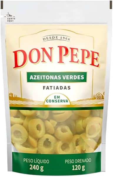 Azeitona Verde Fatiada em Doy Pack "Don Pepe"