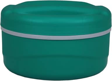 Marmita Termica 1 Litro com Tampa de Rosca, Quente e Frio barata Custo Benefício, mantem o alimento (Verde/Cinza)