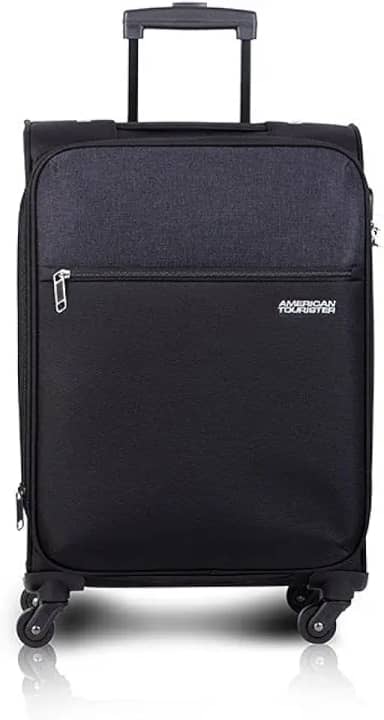 Mala de Viagem Frankfurt Preta Pequena Expansível